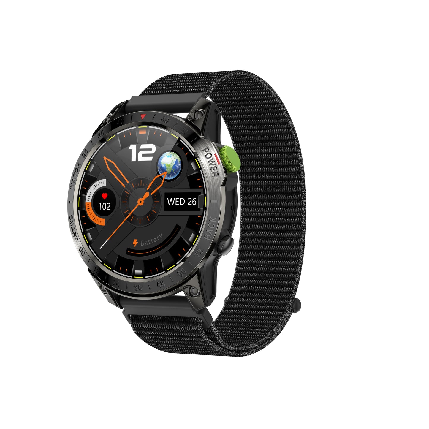 New smart sports watch, heart rate health monitoring, outdoor sports multi-functional three-waterproof watch