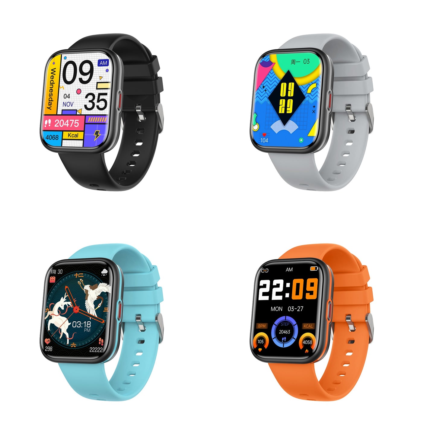 New smartwatch high-definition large screen real-time sleep monitoring blood pressure watch