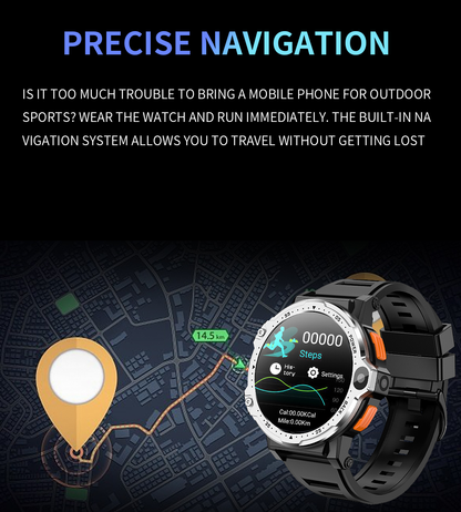 2023 Newest 4G Android Touch Screen Smart Watch with Heart Rate Monitoring - Top Quality 4GB RAM + 64GB Storage Mobile Phone Smartwatch