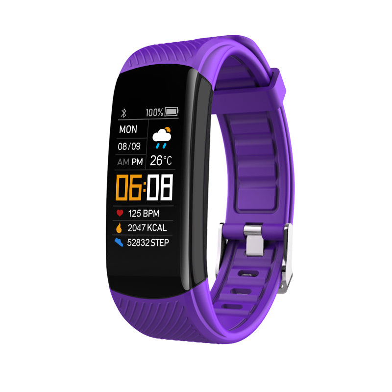 C5S Color Screen Sports Pedometer Smart Bracelet Heart Rate Blood Oxygen Health Monitoring Silicone